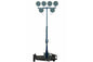 9000 Watt Extendible Light Mast on 14' Trailer - 16' Stationary Tower - 120V Winch - 900,000 Lumens