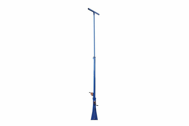 16 Foot Telescoping Light Mast - 10-16' Fold Over Light Tower - 360Ã‚Â° Rotating Boom - High Mast Light