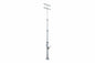 4-Stage Light Mast - 7-20 Feet - Cord Reel Mounting Plate - Wide Foundation w/ H-Mount Mast Head