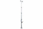 4-Stage Light Mast - 7-18 Feet - Cord Reel Mounting Plate - Wide Foundation w/ T-Head Mast Plate