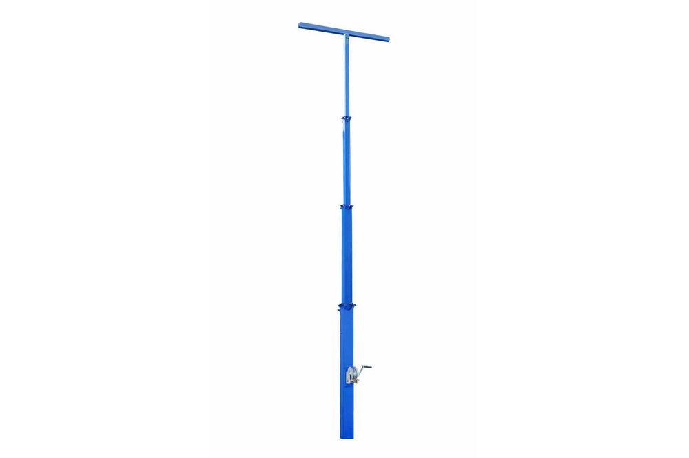 4-Stage Light Mast - 7-18 Feet - Cord Reel Mounting Plate - Mount LED, HID, Metal Halide Fixtures