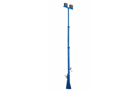 500 Watt High Intensity LED Light Tower - Three Stage Mast - Extends up to 20 Feet - 40,000 Lumens -