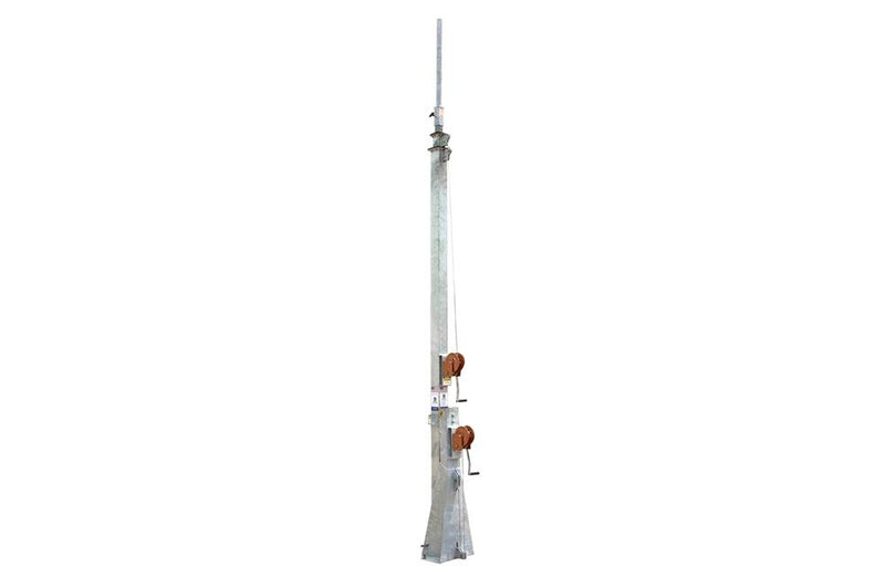 Mobile Communication Tower - 12-20' - Antenna Mount Pole - 2" OD - Stationary/Mountable