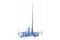 20' Light Mast on Single Ski Axle Trailer - 9' to 20' - Electric Winch/Wireless Remote - Pontoons