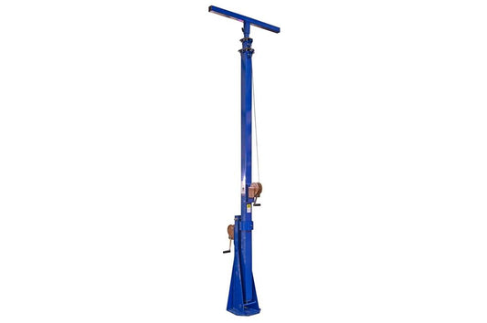 20 Foot Telescoping Light Mast - 12-20' Fold Over Three Stage Light Tower - 360° Rotating Boom - PuriLite