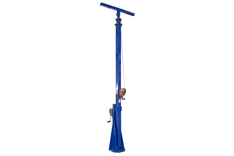 20 Foot Telescoping Light Mast - 12-20' Fold Over Three Stage Light Tower - 360Ã‚Â° Rotating Boom