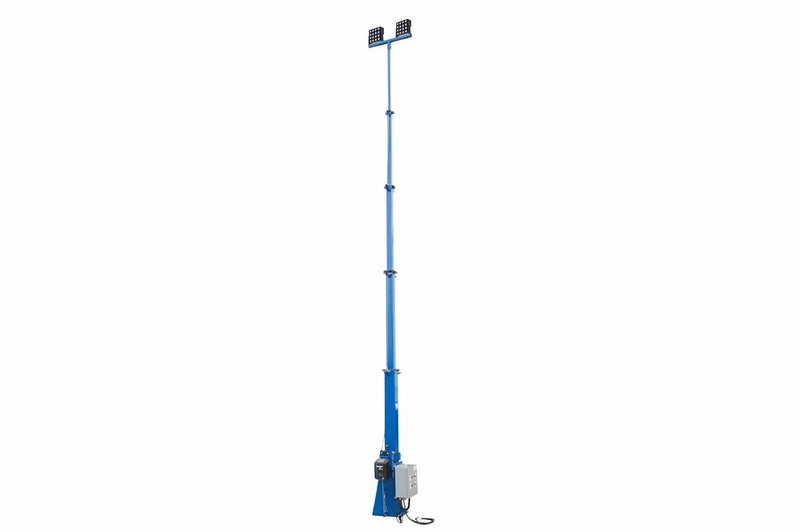 300W 5-Stage Fixed Mount Light Mast - 6.5' to 20' - 40,500 Lumens - Automatic Winch - 277V