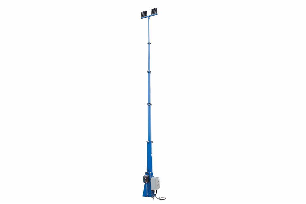 300W 5-Stage Fixed Mount Light Mast - 6.5' to 20' - 40,500 Lumens - Automatic Winch