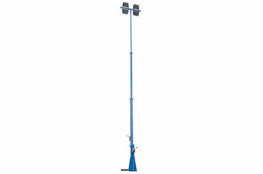 20' Telescoping Light Mast - 12' to 20' - (4) LED Lamps - 50' Cord - Fixed Mount