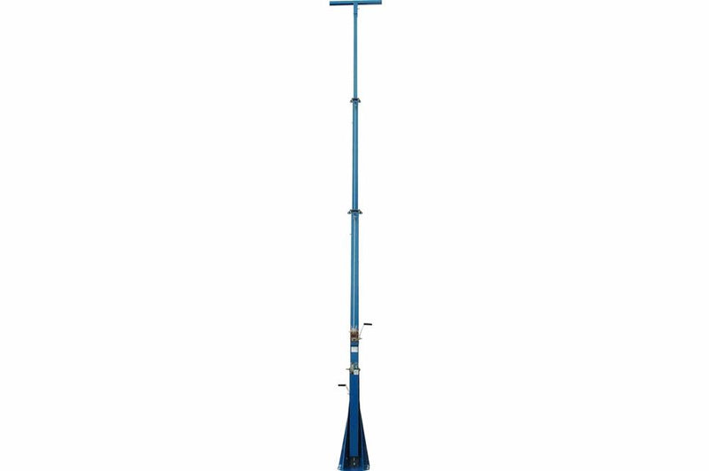 22 Foot Telescoping Light Mast - 12-22' Fold Over Three Stage Light Tower - 360Ã‚Â° Rotating Boom