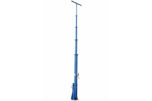 24' Telescoping Light Mast w/ (16) 1500W MH Lights - 8-24' Five Stage Light Plant - 360° Rotation