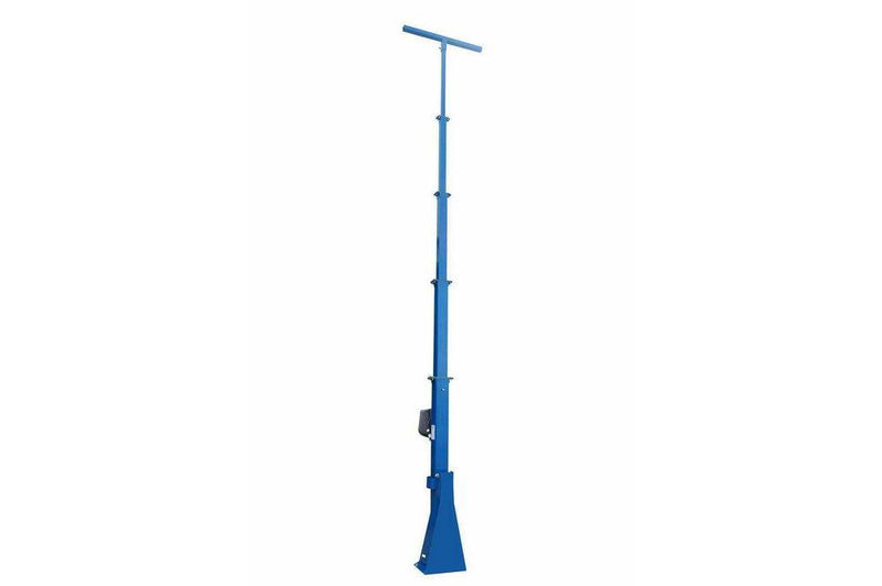 5-Stage Fixed Mount Light Mast - Adjusts from 24' to 8' - 1/4" Steel Construction - Electric Winch