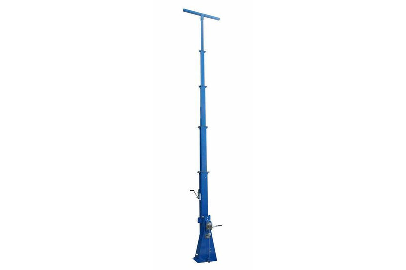 24 Foot Five Stage Telescoping Light Mast - Extends up to 24 Feet - Collapses Down to 8 Feet