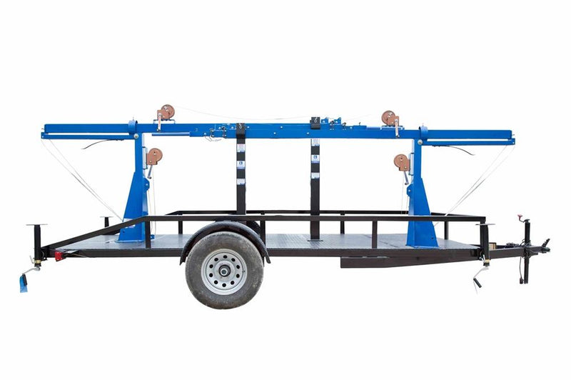 Dual Mobile Communication Towers w/ Trailer - 12-25' - Electric Winches, Antenna Mount Pole - Cell on Wheels - 360Ã‚Â° Rotation