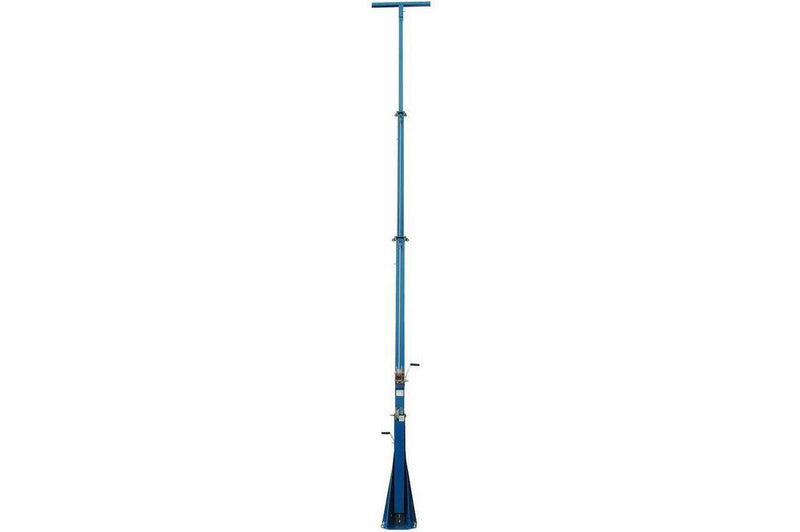 25 Foot Telescoping Light Mast - 12-25' Fold Over Three Stage Light Tower - 360Ã‚Â° Rotating Boom