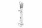 Five Stage Light Mast - 7' to 25' - Aluminum - Mount LED, HID, Halogen, Metal Halide Fixtures - Wall Mount Compatible