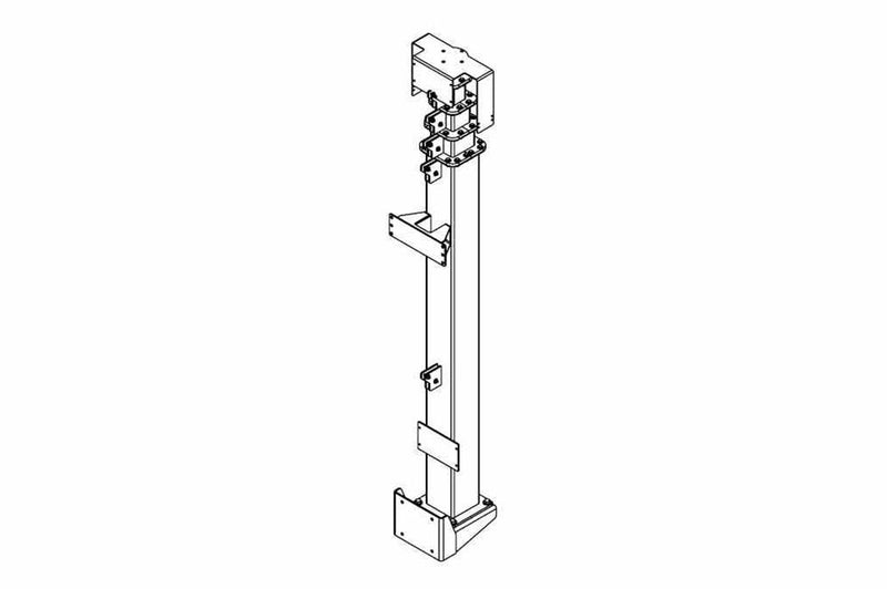 Five Stage Light Mast - 7' to 25' - Aluminum - Mount LED, HID, Halogen, Metal Halide Fixtures - Wall Mount Compatible