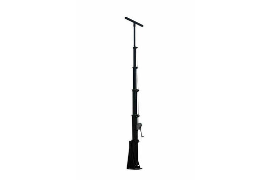 28' Five Stage Fixed Mount Telescoping Light Mast - Extends to 28 Feet - Collapses to 6 Feet