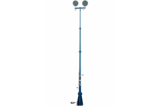 2000 Watt Telescoping Light Mast - 30' 3-Stage Light Tower - 360Ãƒâ€šÃ‚Â° Rotating Boom - High Mast Lighting