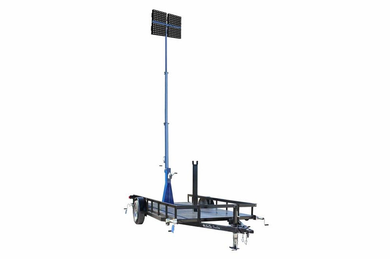 2000 Watt High Intensity LED Light Tower - Three Stage Mast - Extends up to 30 Feet - 240,000 Lumen