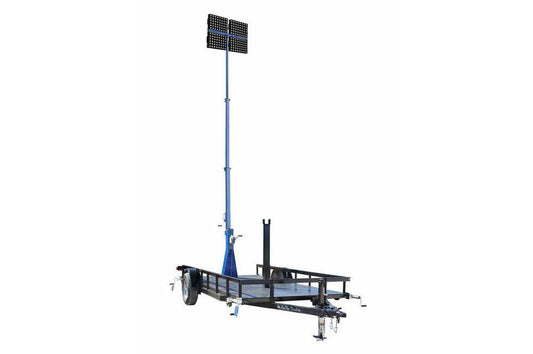 2000 Watt High Intensity LED Light Tower - Three Stage Mast - Extends up to 30 Feet - 240,000 Lumen