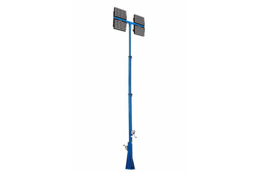 1920 Watt High Intensity LED Light Tower - Three Stage Mast - Extends up to 30 Feet - 259,200 Lumens