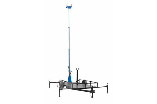 Mobile Communication Tower w/ Trailer - 12' to 30' - Quad Mount Top - Cell on Wheels