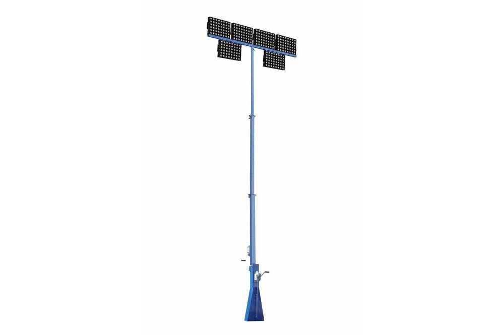 2880 Watt High Intensity LED Light Tower - Three Stage Mast - Extends up to 30 Feet - 388,800 Lumens