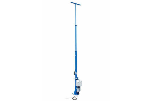 30 Foot Light Mast w/ Electric Winch Operation - Fold Over Light Boom - Three Stage Light Tower