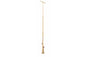 Thirty Foot Tan Telescoping Light Mast - 12-30' Fold Over Three Stage Light Tower - 360Ã‚Â° Rotating