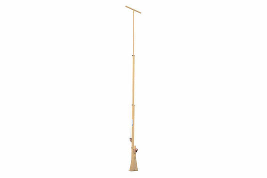 Thirty Foot Telescoping Light Mast - 12-30' Fold Over Three Stage Light Tower - 360Ã‚Â° Rotating Boom -