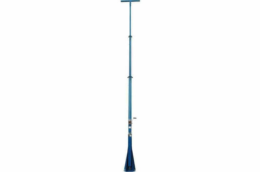 30 Foot Telescoping Light Mast - 12-30' Fold Over Three Stage Light Tower - 360Ã‚Â° Rotating Boom - 45' Coiled Cable/(6) CAT6
