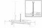 Replacement Mast Catcher / Supporting Arm for LM-30-3S Series Light Masts