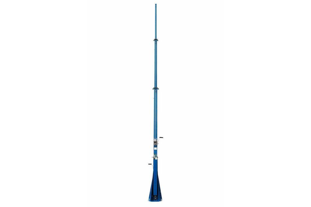 Thirty Foot Telescoping Light Mast - 14-30' Fold Over Three Stage Light Tower - 360Ã‚Â° Rotating Boom