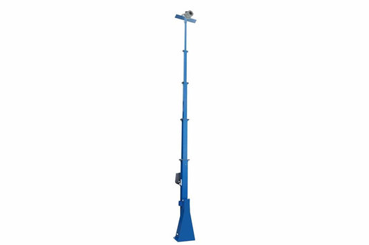 30' 5-Stage Fixed Mount Light Mast w/ Explosion Proof Camera - Extends up to 30' - Collapses to 8.75' - Electric Winch - 4.0MP Resolution