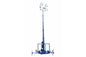 4000 Watt Skid Mount Five Stage Light Mast - Extends to 30 Feet - (4) 1000W Metal Halides - 30' to 8