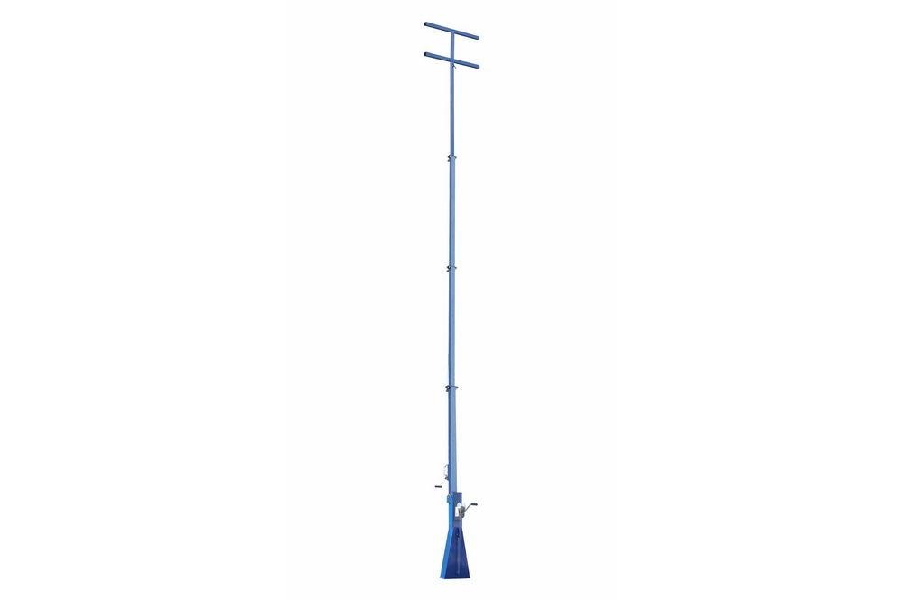 43' Telescoping Light Mast - 16-43' Fold Over 4-Stage Tower - 360Ã‚Â° Rotating Boom - H-Mount Mast Head