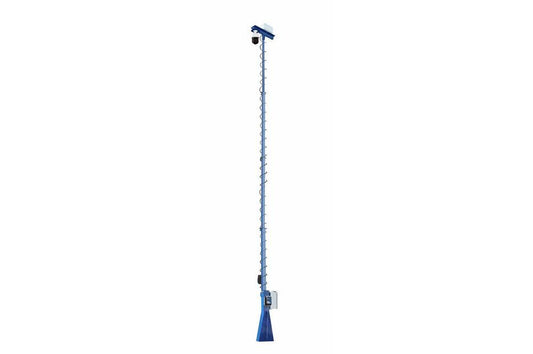 40' Telescoping Fixed Mount Light Mast w/ HD Security Camera - 13-40' - 4-Stage - 360Ã‚Â° Rotating Boom