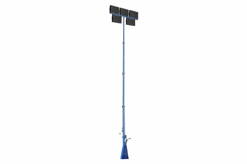 2400 Watt High Intensity LED Light Tower - Five Stage Mast - Extends up to 50 Feet - 324,000 Lumens