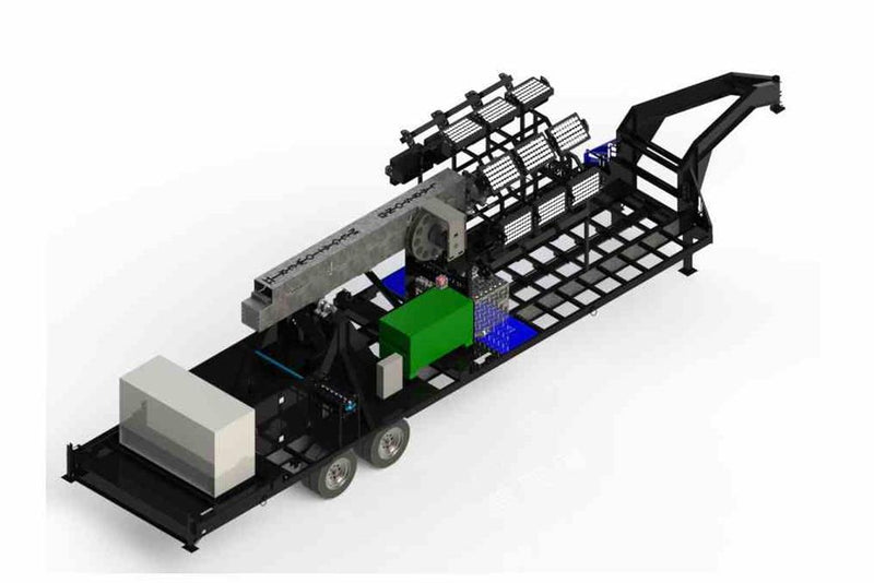 MegaTower 50' Pneumatic MegatowerÃ¢â€žÂ¢ - 21 Foot Trailer - Extends 22-58 Feet - 48V - (16) 480 Watt LED