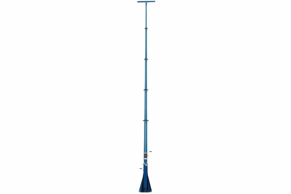 60' Telescoping Light Mast - 13'-60' - Electric Winch - 8-stage Tower - (4) RG58 Coaxial Cables