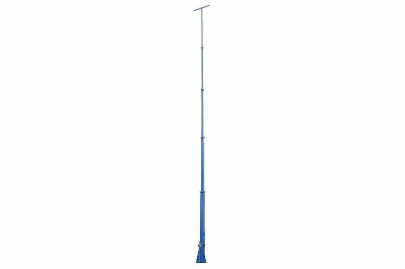 60 Foot Telescoping Light Mast - 14-60' Fold Over Seven Stage Light Tower - 360Ã‚Â° Rotating Boom