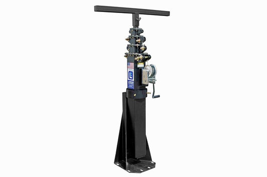 20' 5-Stage Fixed Mount Aluminum Light Mast - Extends up to 20' - Collapses Down to 6.5' - Stainless Steel Hardware
