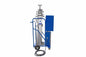 20 Foot 5-Stage Fixed Mount Light Mast w/ Steel Dolly Cart - 6.5-20' - 8" x 7" Top Plate - Cable Guides