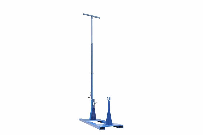 50ft Skid Mounted Mast - Telescoping Fold Over Light Tower - 50 lbs. Payload Capacity