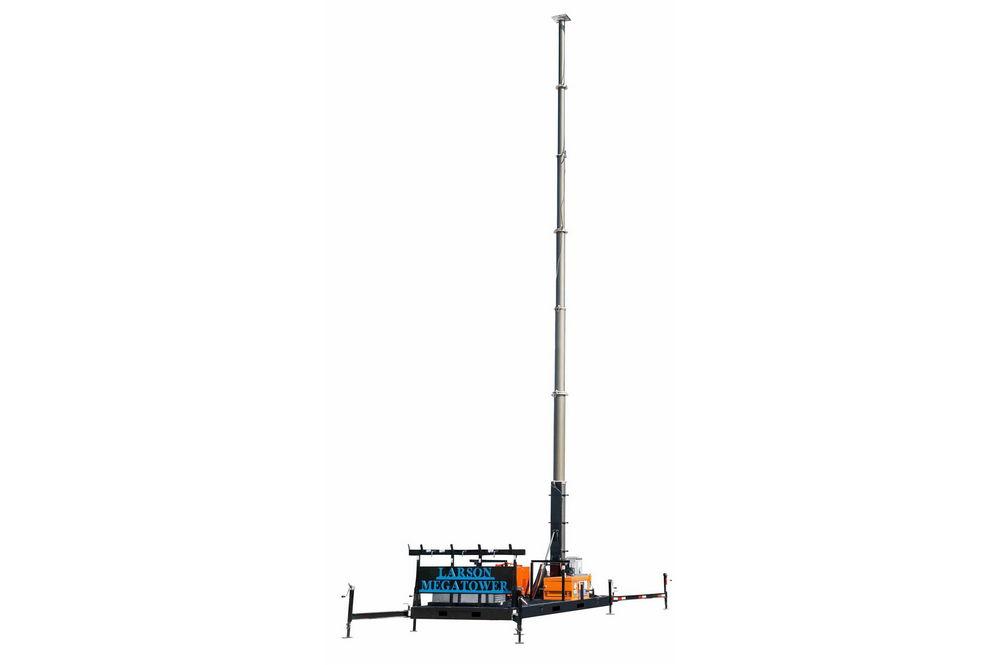 50' Self-contained MegatowerÃ¢â€žÂ¢ on Skid Mount - 200lbs Payload Capacity - Auto Retract - Anchor