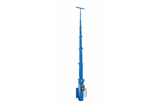 Eight Stage Light Mast - 8' to 40' - Aluminum - Mount LED, HID, Halogen, Metal Halide Fixtures