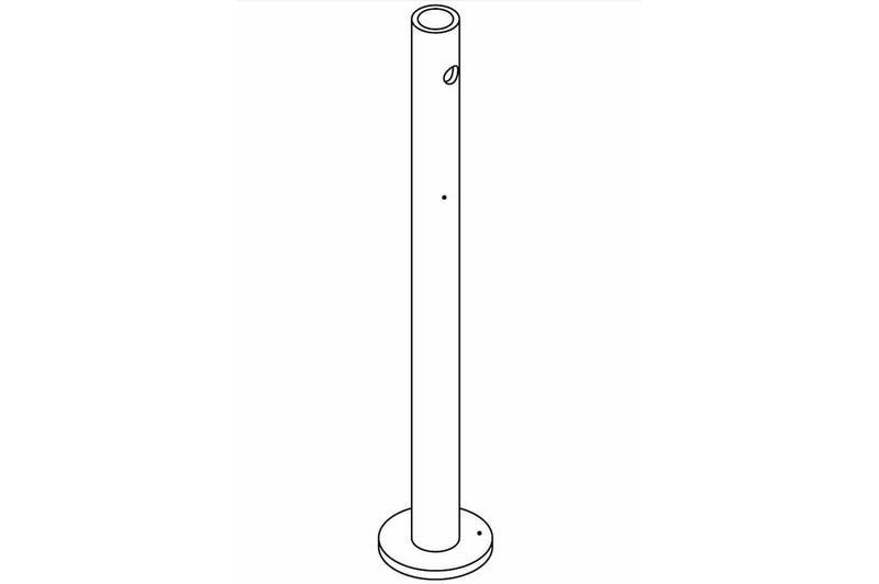 Larson Steel Retaining Pin for Light Masts - Compatible With Any Mast With a 13" x 15" Mounting Base