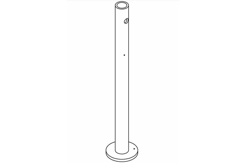 Larson Steel Retaining Pin for Light Masts - Compatible With Any Mast With a 18" x 18" Mounting Base