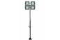 600 Watt Crank Up Light Tower - Four 150 Watt LED Light Heads - 5'-9' Light Tower - Rotating Base